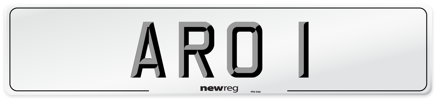 ARO 1 Number Plate from New Reg